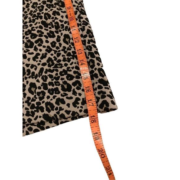 Loft Petites Leopard Mid Length Skirt Formal Career Clubwear - Picture 8 of 9